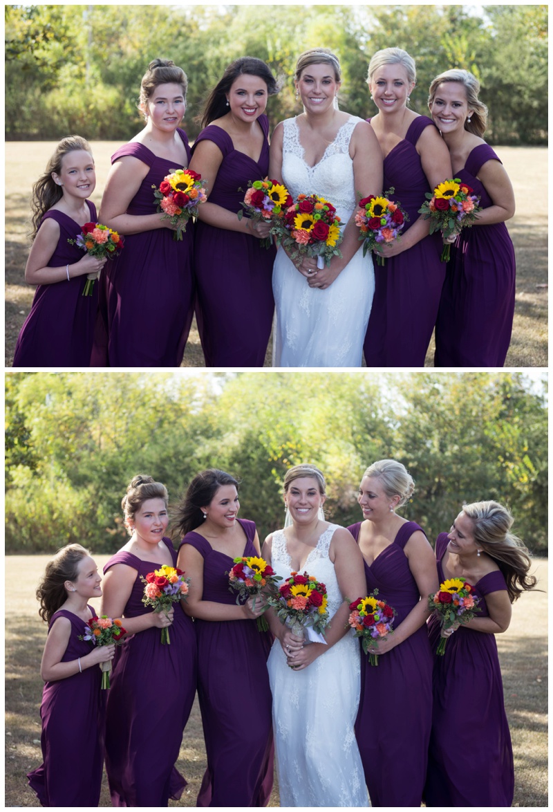 bridesmaids in purple_wedding